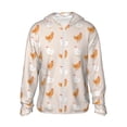 thumbnail image 1 of Balery Funny Chicken Sudadera ligera de manga larga con capucha y protección solar UPF 50+ para hombre y mujer, ideal para pesca y running-Medium, 1 of 7