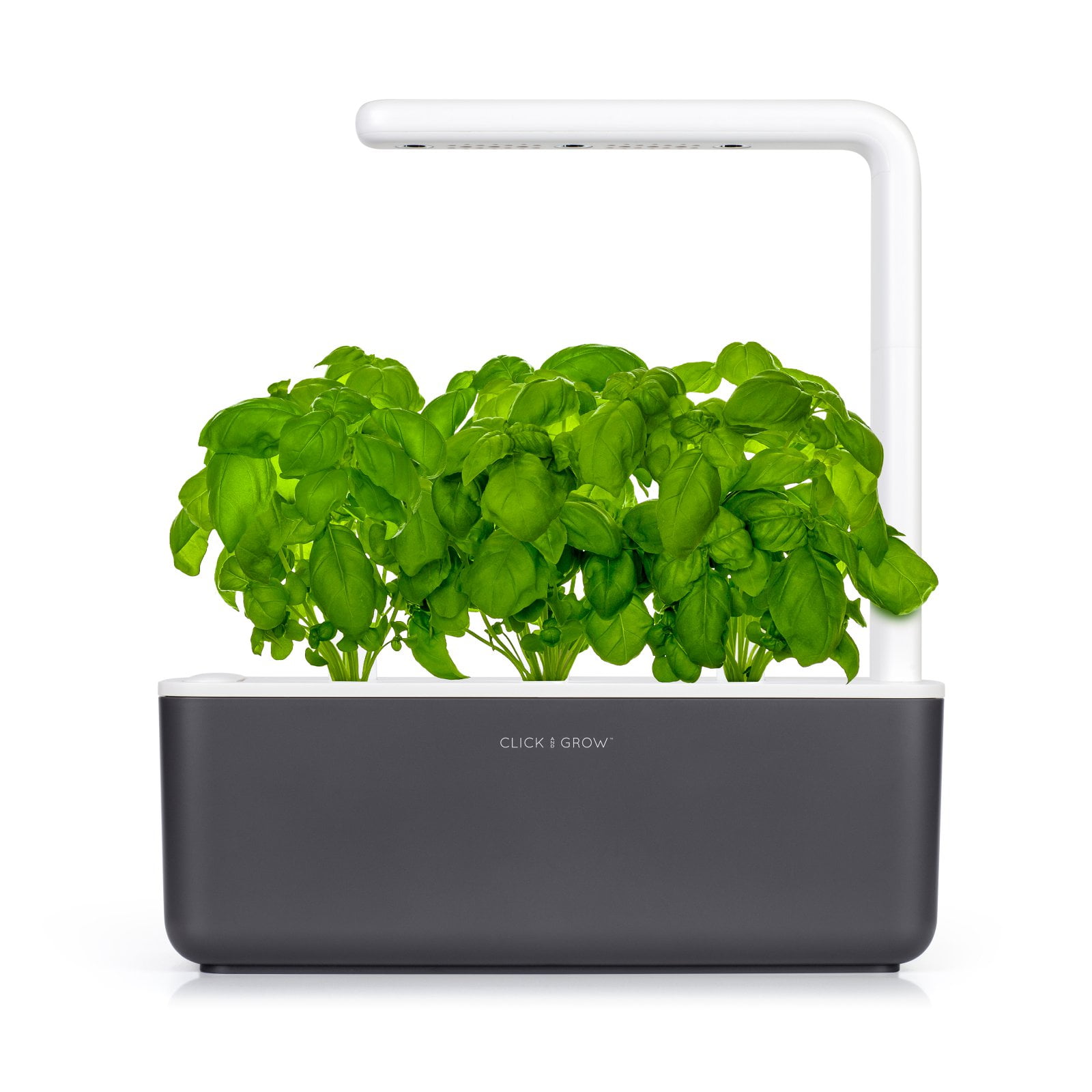 Click & Grow Indoor Smart Herb Garden with 3 Basil Cartridges and Orange lid 