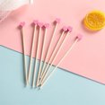 thumbnail image 3 of Pink Heart Cocktail Sticks,Wooden Coffee Stirrers,Disposable Drink Stir Sticks,Milk Tea Stirring Sticks,Love-Shaped Beverage Stirrers,Home Bar Accessories,for Birthday Wedding Party 100 Pcs, 3 of 7