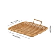 thumbnail image 4 of ufehgfjh Storage Basket Decorative Storage Baskets Storage Baskets Woven-Style Storage Tray Imitation Woven Serving Basket Fruit Table Storage Basket Decorative Woven-Look Tray, 4 of 7