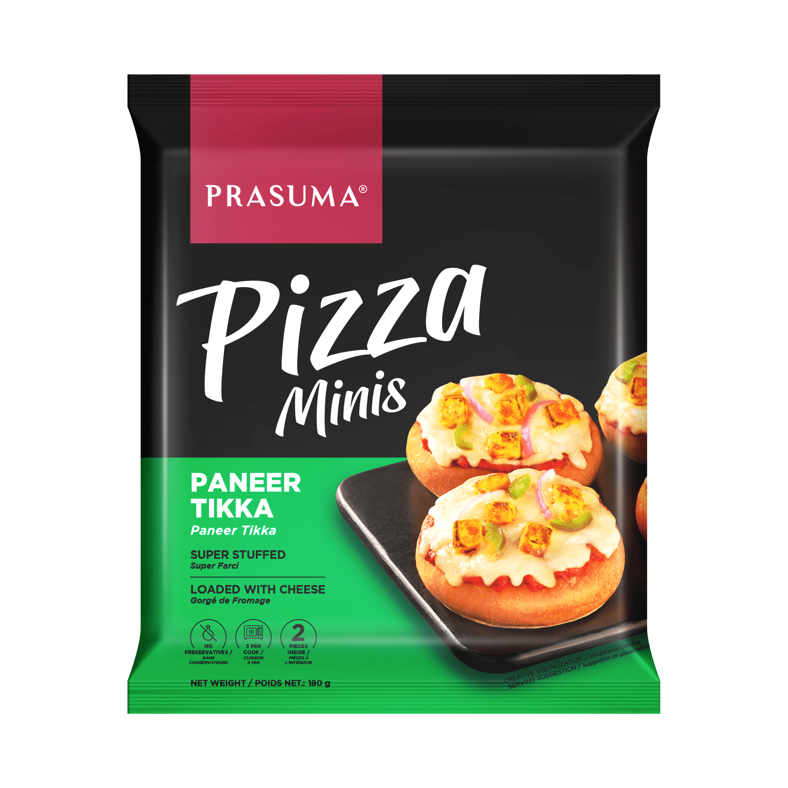 Prasuma Pizza Minis - Paneer Tikka