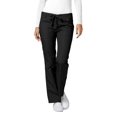 thumbnail image 1 of Adar Universal Women's Straight Leg Scrub Pants, Drawstring, Durable Poplin, Black, 1 of 7