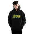 thumbnail image 2 of DC Comics Mens Batman Crackle Logo Hoodie, 2 of 5