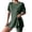 short sets 120#Green, variant on WAYUTE Short Sets Women 2 Piece Outfits Casual Solid Round Neck Short Sleeve Summer High Slit Top Shirt Shorts Set