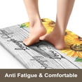 thumbnail image 2 of Anti Fatigue Kitchen Mat, Farmhouse Sunflower Kitchen Rugs Sets of 2, Kitchen Floor Mats Non-Slip Cushioned, Comfort Kitchen Mats for Floor Sink, Laundry, Desk White 17"x47"+17"x29", 2 of 6