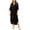 Black, variant on Bxsruta Womens Button Down Shirt Dress Casual Long Sleeve Collared Midi Dresses Beach Cover Up