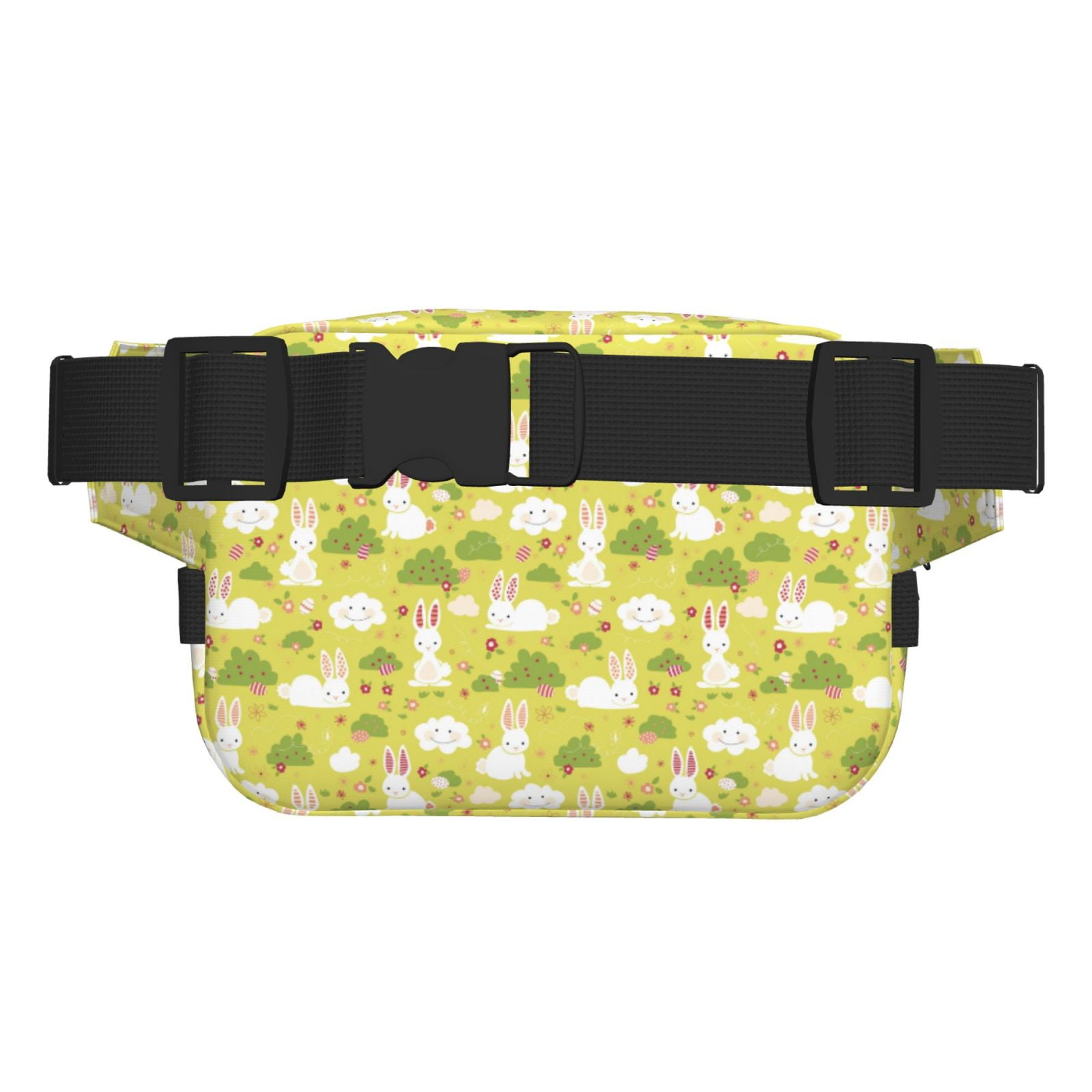 Hirioo Easter Bunny for Double Layer Waist Bag Adjustable Fanny Pack For Travel Running Hiking
