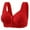 Rouge, variante sur Kelon Soutien-Gorge Liquidation Soutien-Gorge en Nylon pour Femmes Aguichant Sans Armatures Couleur Unie sous-Vêtements Ajustables Respirant Confort Soutien Antiglisse Soutien-Gorge