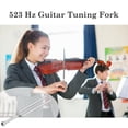 thumbnail image 2 of Guitar Metal Musical Instrument C Tune Tuning Fork 523Hz Silver Tone, 2 of 7