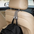 thumbnail image 1 of Back Seat Hanger Organizer for Rear Headrest Sturdy Universal Vehicle Storage Hook Decoration, 1 of 5