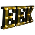 thumbnail image 3 of Northlight LED Lighted EEK Halloween Marquee Sign - 6.5" - Warm White Lights - Gold Finish, 3 of 4