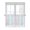 Pink Blue Green, variant on Half Window Curtain 36 Inches Long, Blue Pink Plaid Window Treatment Curtain Drapes, Pastel Green White Buffalo Patchwork Small Tier Curtains for Bathroom Over Sink, 27.5"x36", 2 Panels