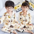 thumbnail image 2 of Conjuntos de pijama de manga larga para niños, cárdigans finos para el hogar, ropa de dormir de algodón con bolsillos para Navidad y otoño, 2 of 2
