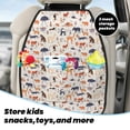 thumbnail image 4 of Goofa South American Animals Pattern Car Back Seat Protector for Kids (2 Pack) ,Anti-kick Storage Mat for Car Seats,Shields from Footprints, 4 of 6