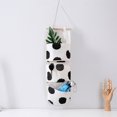 thumbnail image 2 of Diconna 3 Pockets Hanging Storage Bag Cotton Linen Door Wall Closet Organizer, 2 of 9