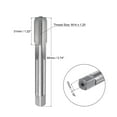 thumbnail image 2 of Unique Bargains M14 x 1.25 Left Hand High Speed Steel Machine 4 Straight Flutes Thread Tap, 2 of 6