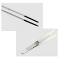 thumbnail image 3 of Pinzas de alimentación para reptiles, pinzas rectas para acuarios con punta de goma, pinzas para alimentación de terrarios de 10.63 pulgadas en negro, 3 of 6