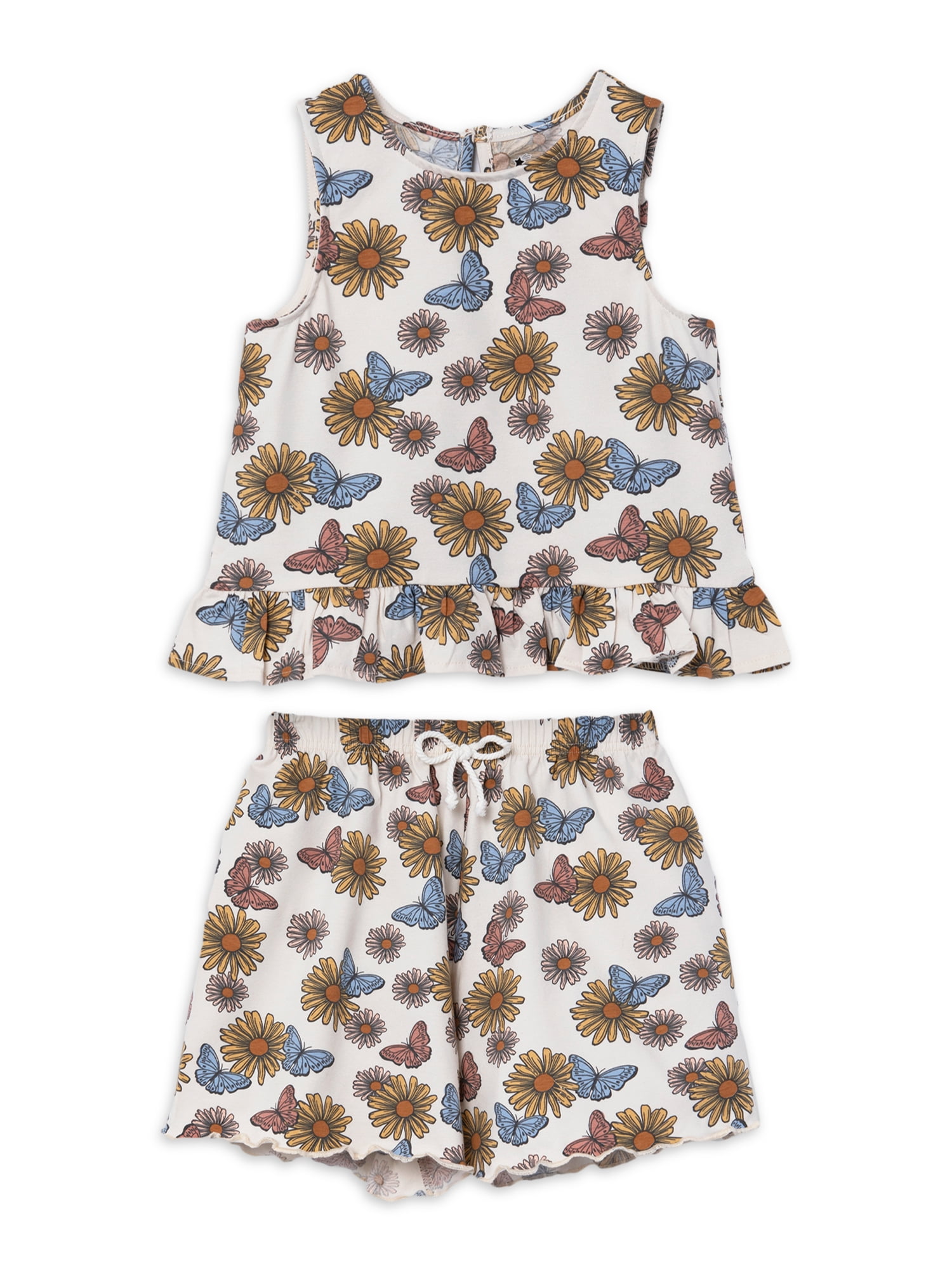 Little Star Organic 6 Pc Toddler Girls Bundle Set 12M-5T