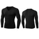 thumbnail image 4 of pstuiky manga larga para hombre, Ropa deportiva de manga larga con cuello en V, cálida y gruesa, para hombre, color liso camisetas de hombre l, 4 of 4