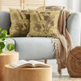 thumbnail image 5 of Ambesonne Retro Throw Pillow Cover 2 Pack, Jazz Music Equipments, 16", Cream Brown, 5 of 5