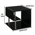 thumbnail image 4 of Ninove Contemporary Style End Table, Black, 4 of 4
