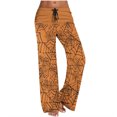 thumbnail image 2 of WXLWZYWL Halloween Pants for Women Plus Size Stretch Pants Casual Palazzo Sweatpants Bat Print Drawstring Wide Leg Pant Lounge Elastic Waist Sweatpant with Pockets, 2 of 6