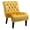 Yellow, variant on Hassch Velvet Accent Lounge Chair for Living Room, Modern Leisure Chair with Tufted Backrest, Indoor Armless Side Chair, Upholstered Bedroom Sleeper Chair with Solid Wood Legs, Pink