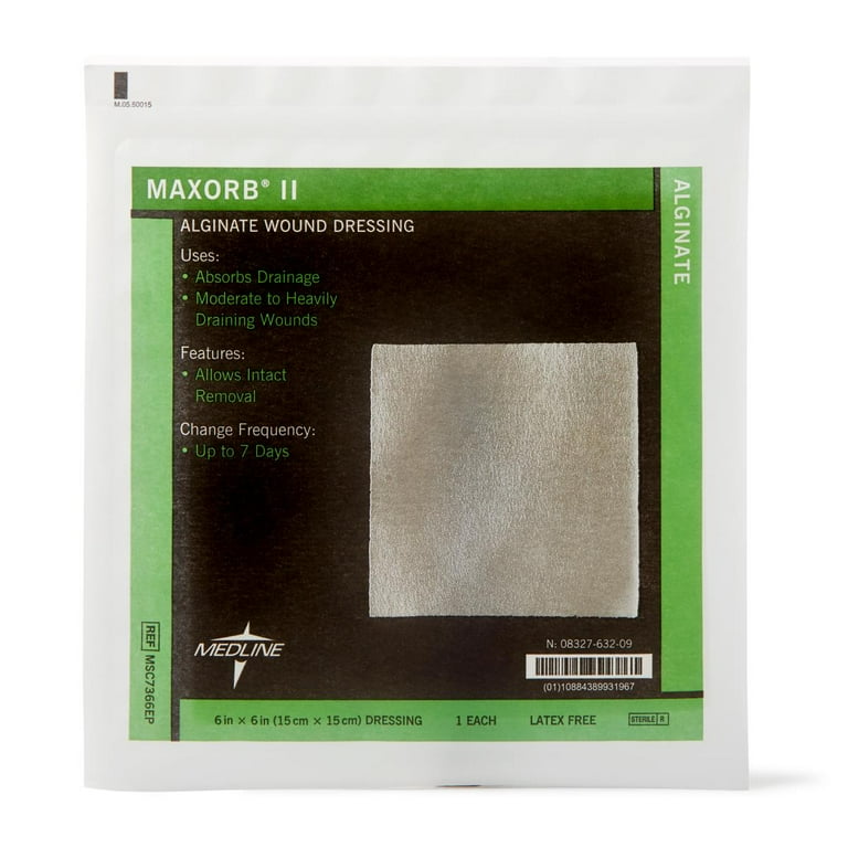 Medline Maxorb® II Alginate Wound Dressings, 6