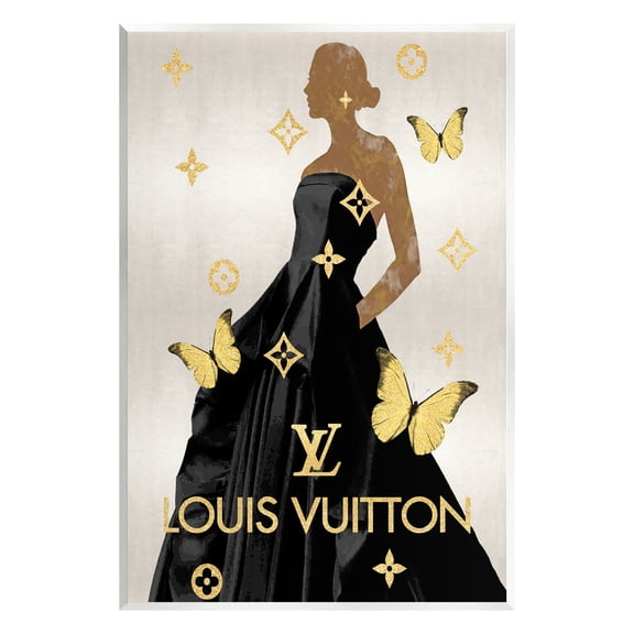 Stupell Industries Glam Woman with Butterflies Animals & Insects Painting Unframed Art Print Wall Art, 10 x 15