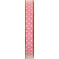 thumbnail image 3 of Offray Ribbon, Pink 3/8 inch Dot Grosgrain Ribbon for Sewing, Crafts, and Gifting, 12 feet, 1 Each, 3 of 3