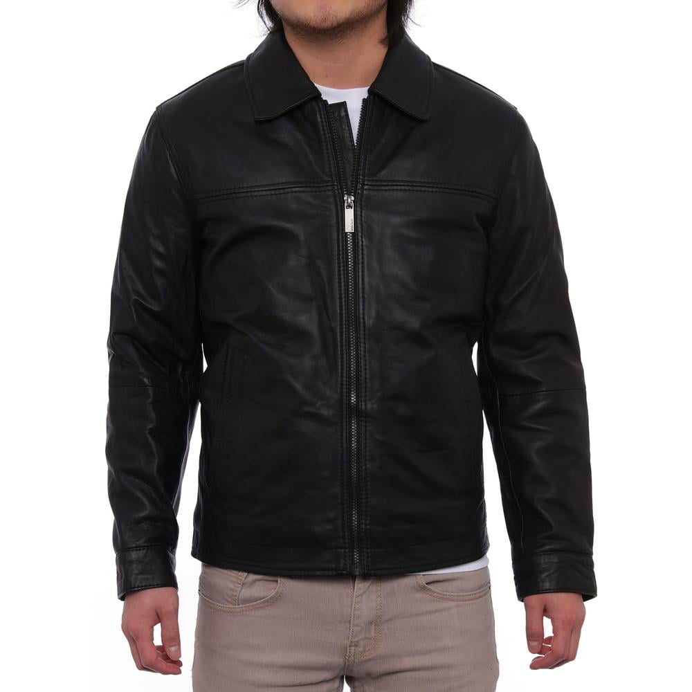 perry ellis lambskin leather jacket