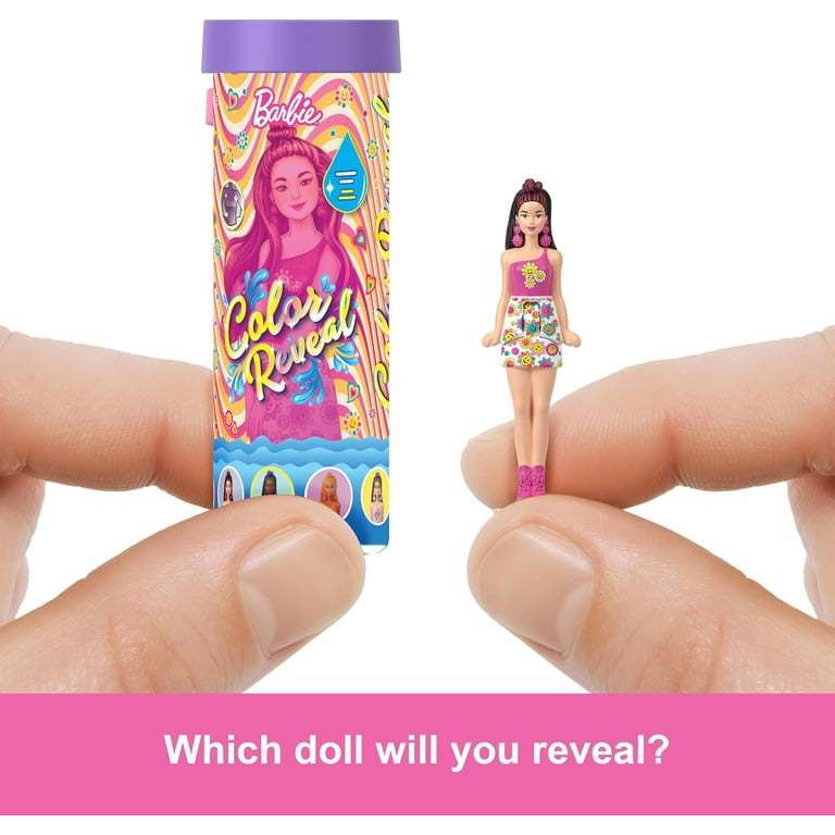 Barbie Mini Barbie Land 5-Pack Pop Reveal Dolls, 1.5-inch Mini