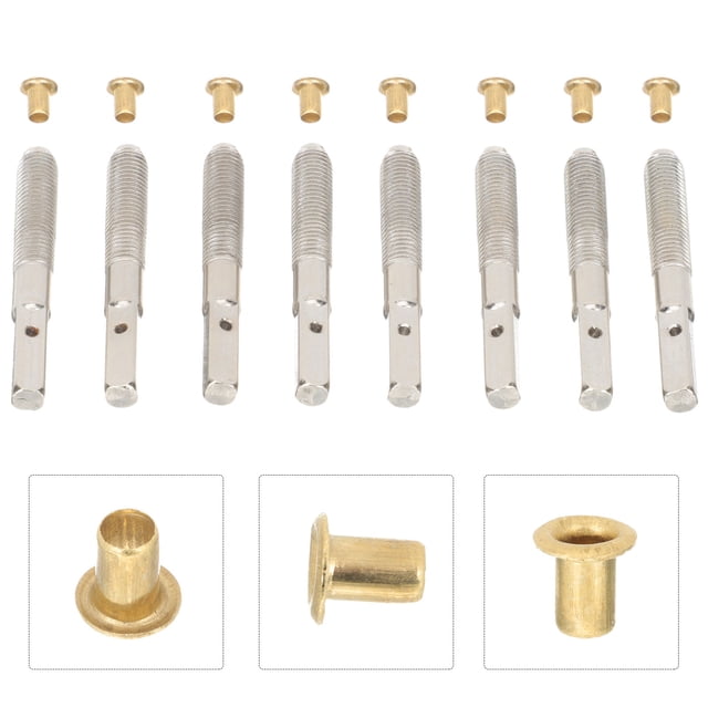 MOKKHNB 1Set Silver Lyre Harp Pegs Professional Steel Tuning Peg Accessories Durable for Stringed Instruments