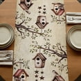 thumbnail image 5 of Table Runners 90 Inches Long Dress Scarves, Sweet Home Farmhouse Coffee/Dining/Kitchen Table Runner for Living Room, Western Stars Bird Houses Country Vintage 13x90 Inch, 5 of 9
