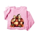 thumbnail image 4 of TKLPEHG Thanksgiving Sweatshirts for Women Crew Neck Pumpkin Graphic Sweatshirt Long Sleeve Loose Fit Fall Fashion Tops Casual Holiday Pullover (Pink,XL), 4 of 8