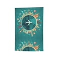 thumbnail image 6 of Wukai Around The Planet Print Garden Flag 12.5x18 Inch Double Sided Sun-resistant Rain-resistant, Wrinkle-resistant Colorfast(Only Flag), 6 of 7