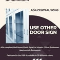 thumbnail image 6 of ADA CENTRAL SIGNS 6" X4" Use Other Door Sign- Tactile Graphics Grade 2 Braille Text | ADA compliant Wall Mount Plastic Signs For Schools, Offices, Businesses, Apartments & Restaurants, 6 of 7