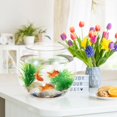 thumbnail image 2 of ZOUSSIQI Aquarium en Plastique Bac à Poissons : Grand Bol Transparent pour Poissons Rouges - Vase Pot Transparent avec Résistant aux Chocs pour Décoration Maison Mariage Événement Fête 8.67 x 6.89 CA919-52646, 2 of 9