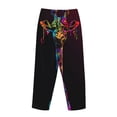 thumbnail image 5 of Daiia Neon Psychedelic Giraffe Women's Sleep Pant with Pockets and Drawstring,Pajama Pants-X-Large, 5 of 9