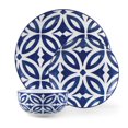 thumbnail image 1 of Mainstays Glazed Blue pattern Stoneware Dinnerware Set, 12-Pieces, 1 of 8