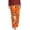 Orange, variant on Tnhcen Women's Fashion Butterfly Print Sleep Pants with Elastic Waist - Milk Silk Relaxed Fit Long Pajama Pants | Soft Home Wear S-2XL