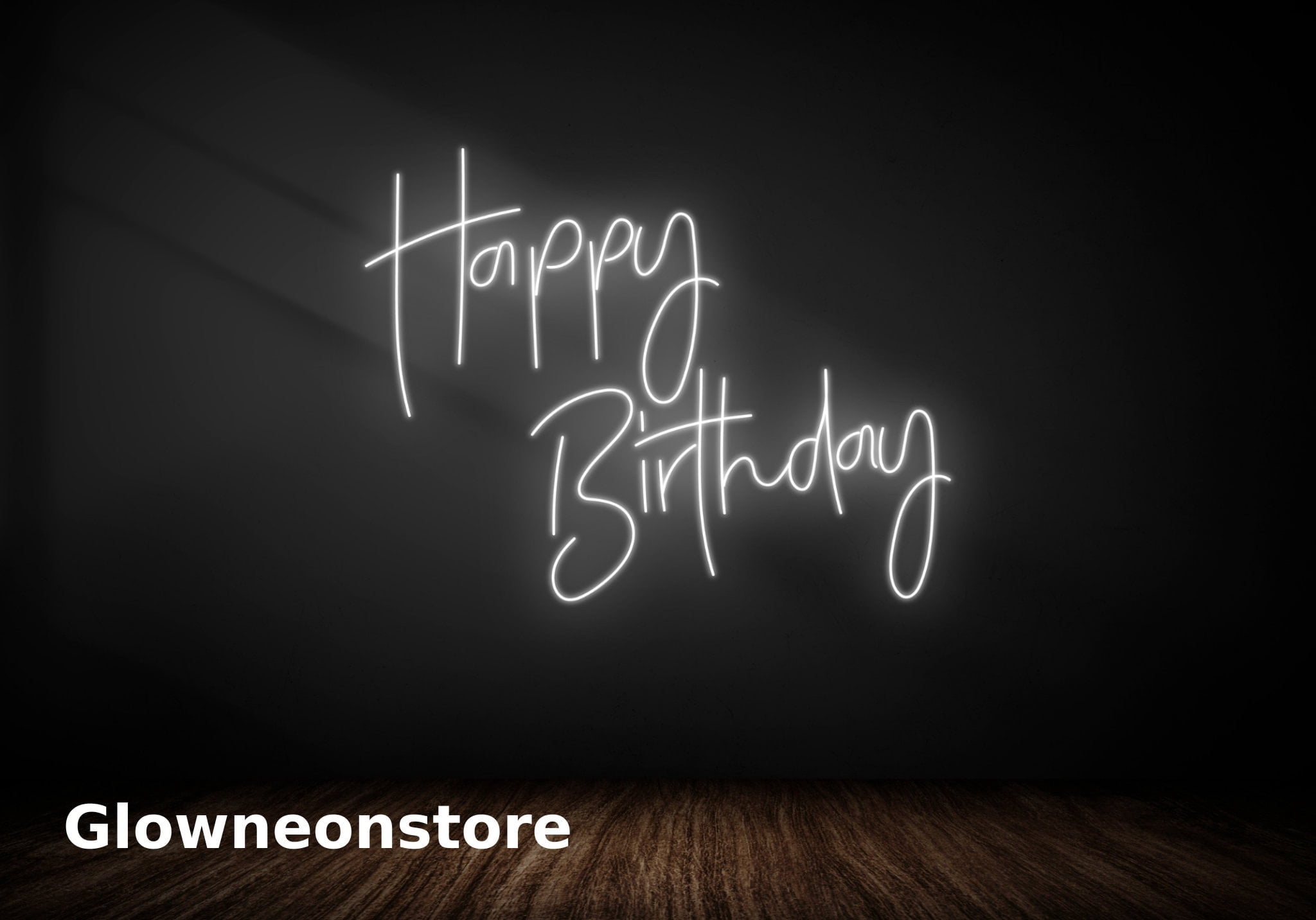 Glowneon Happy Birthday Neon Sign, Happy Birthday Led Light, Birthday Party Led Decor