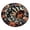Grey,L, variant on 3D Spiral Cat Optical Illusion Round Rug With Moon And Star Border Halloween Floor Mat For Living Room Decor 31.5 Inch