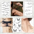 thumbnail image 4 of Custom Tattoos For Women And Kids, Temporary Tattoos With Realistic Designs, Small Flower Tattoos For Face, Neck, Arms, Feet, Waterproof Temporary Tattoos, Safe Ink Temporary Tattoos Set, 14 Sheets, 4 of 7
