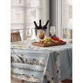 thumbnail image 6 of Yellow Grey Forest Table Cloth, Grey Modern Art Oil Painting Waterproof Tablecloth for Rectangle Tables, Reusable Washable Fabric Table Cover for Restaurant Kitchen Dining Tables 52"x70", 6 of 6