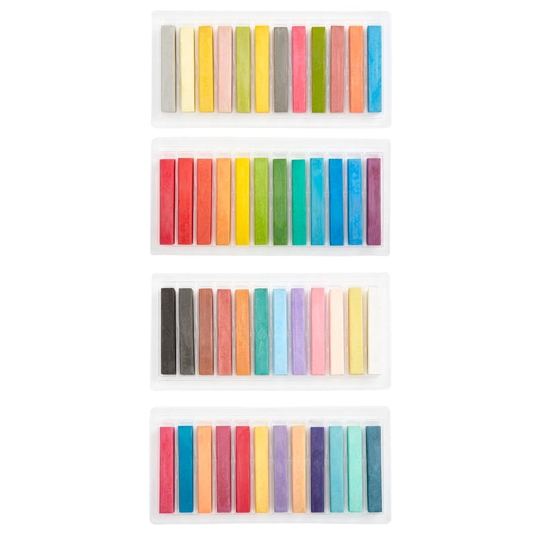 Kingart Studio Colored Square Chalk Pastels, 48 Colors photo 4