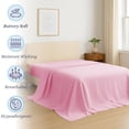 thumbnail image 3 of Amay Premium Organic Cotton Flat Sheet, 500 Thread Count Luxury Top Sheet, Cooling & Durable Bedding Sheets, Queen, Baby Pink (90" x 102")1 Piece, 3 of 7
