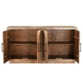 thumbnail image 3 of Taran Designs Milton 4-door Solid Wood Sideboard in Multicolor Brown, 3 of 8