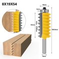 thumbnail image 1 of 8mm Shank Finger Joint Router Bit Milling door Glue Joint Cutter Tenon Knife 0.3x2.1 inches, 1 of 6