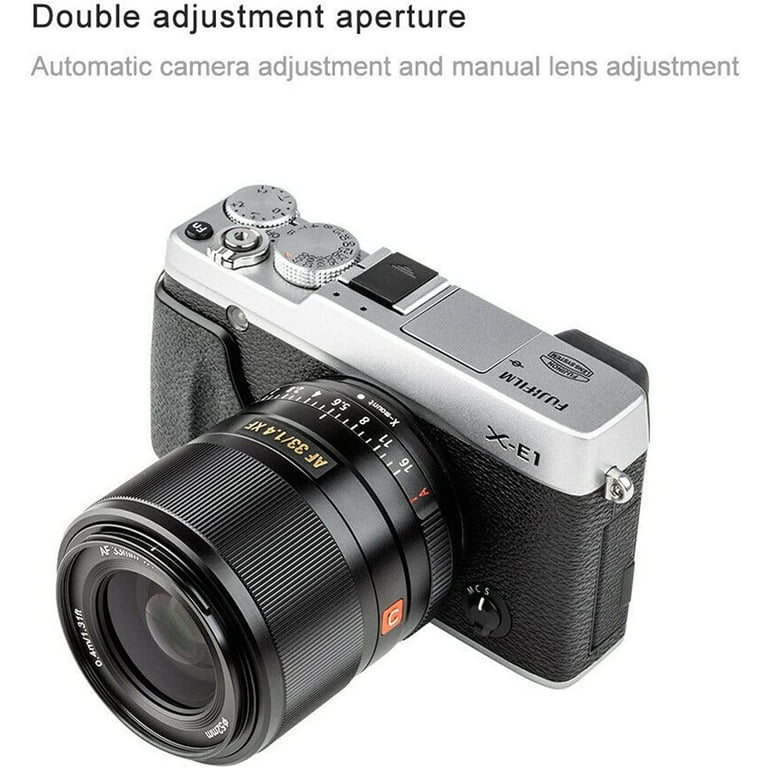 VILTROX 33mm F1.4 XF AF 33/1.4 STM Auto Focus Fixed Focus Lens for Fujifilm  FUJI X-mount X-T3 X-H1 X20 X-T30 X-T20 X-T10 Camera Black